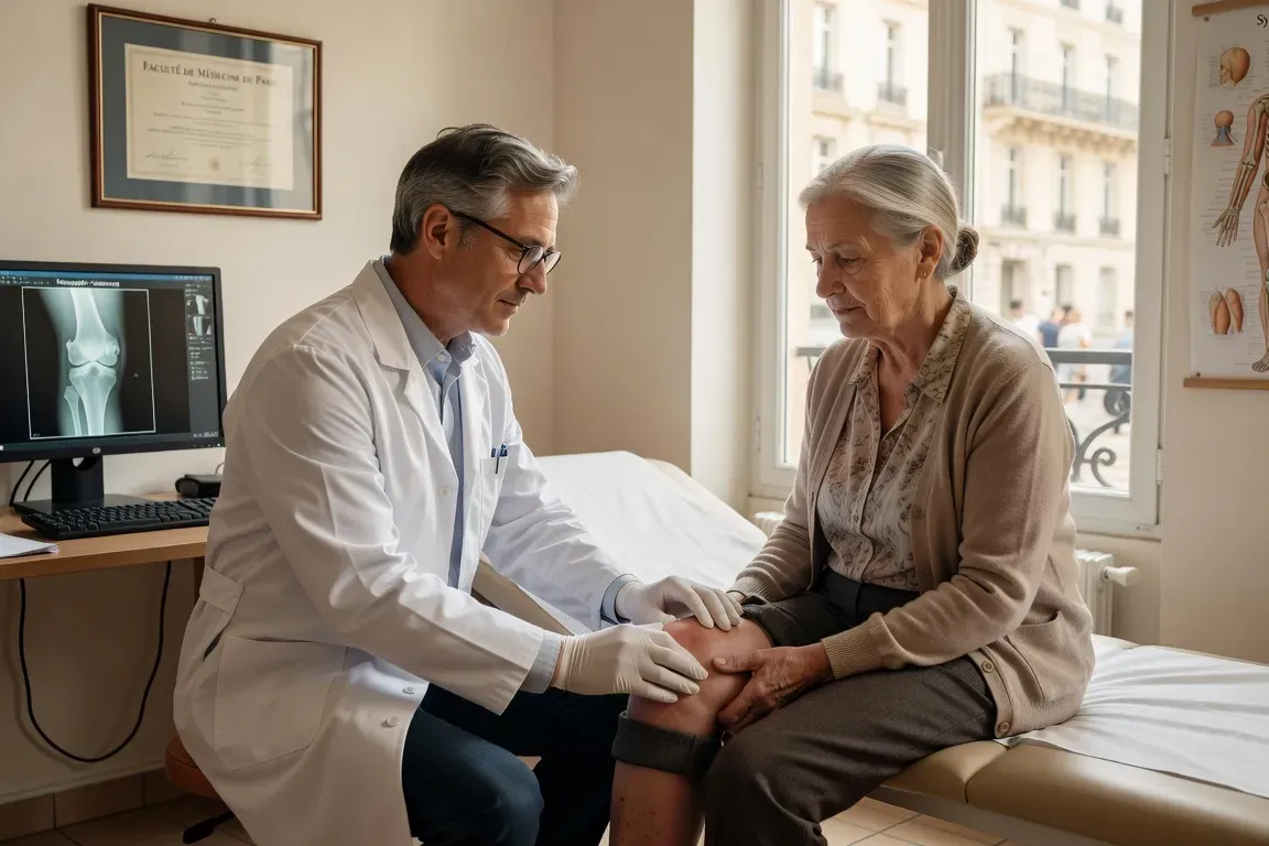 Consultation rhumatologique pour arthrose du genou